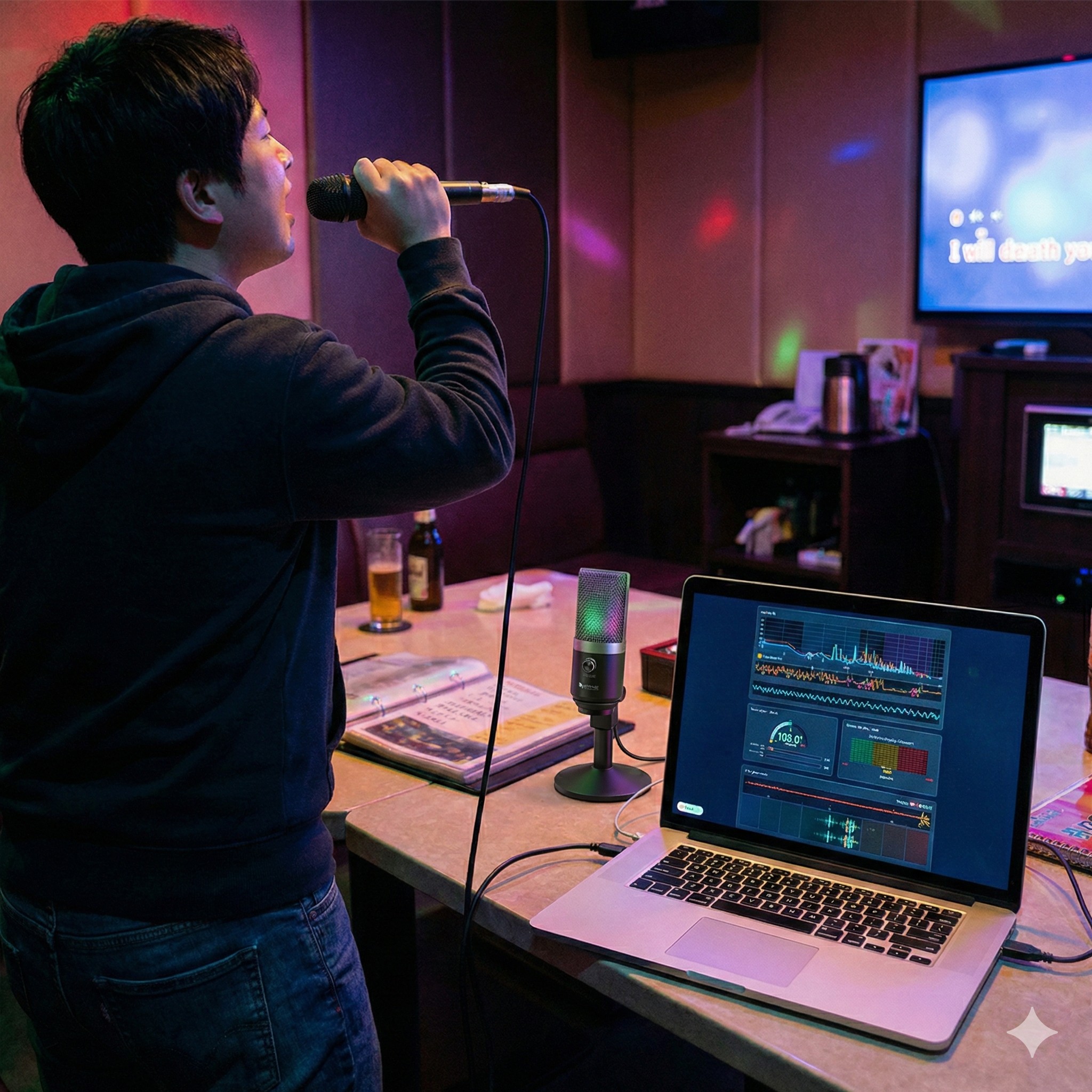 Analyzing a karaoke recording in VOXTRUM